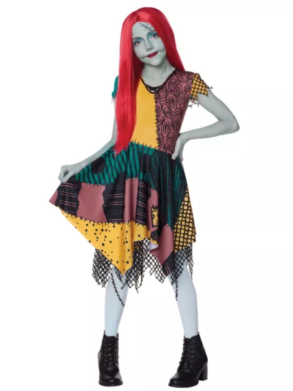 Spirit Halloween Kids Sally Costume - The Nightmare Before Christmas Girls Small